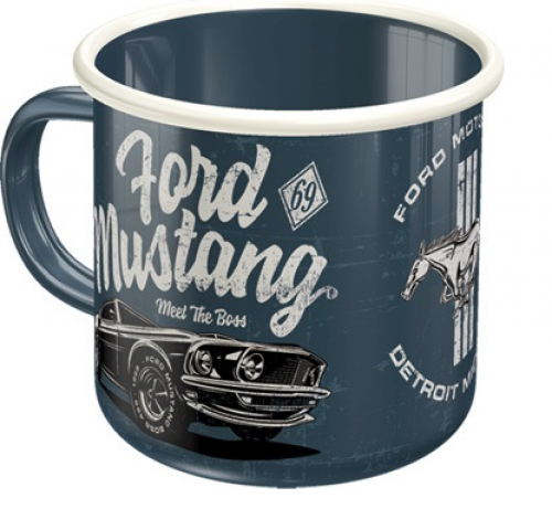 ENAMEL MUG MUSTANG