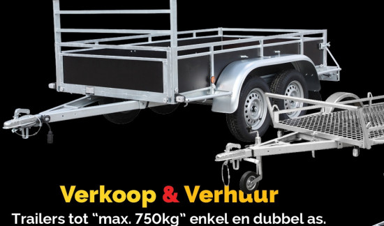 Verhuur aanhangwagens