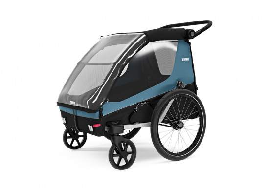 Small Thule Courier Dog Trailer Kit Stroller Installed Iso